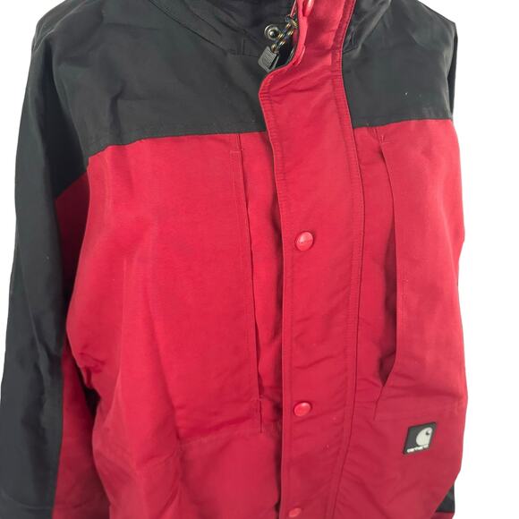 Carhartt TwoTone HighCollar Colorblock Jacket Nylon Urban Utility Streetwear 2XL - Picture 4 of 16